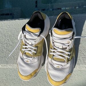 Adidas Agent Gil Restomod Mens Sz 9 Basketball Shoes 61 Points White Gold